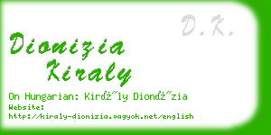 dionizia kiraly business card